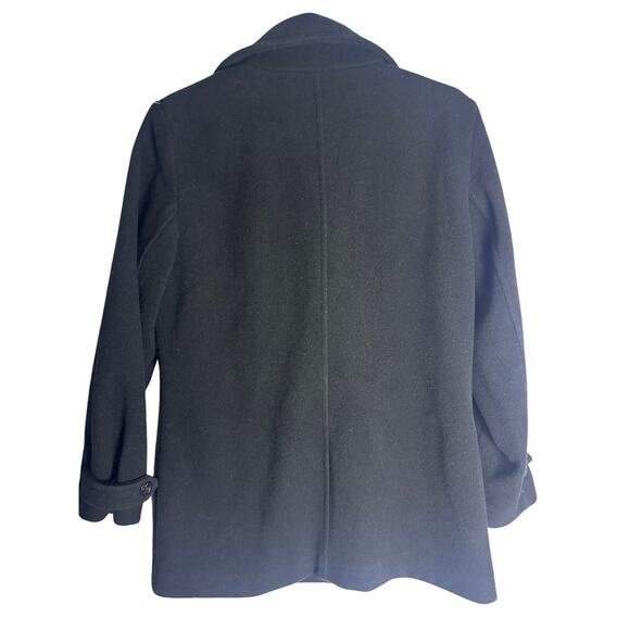 Vintage Eddie Bauer Peacoat Women’s Black Made in USA - Picture 4 of 9